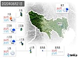 実況天気(2020年06月21日)