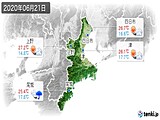 実況天気(2020年06月21日)