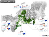 実況天気(2020年06月24日)