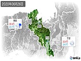 2020年06月26日の京都府の実況天気