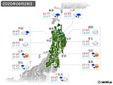 実況天気(2020年06月28日)