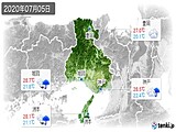 2020年07月05日の兵庫県の実況天気
