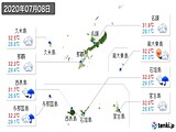 実況天気(2020年07月08日)