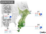2020年07月10日の千葉県の実況天気