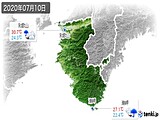 2020年07月10日の和歌山県の実況天気