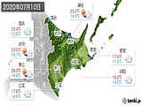 実況天気(2020年07月10日)