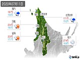 実況天気(2020年07月11日)