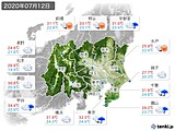 実況天気(2020年07月12日)