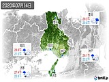 2020年07月14日の兵庫県の実況天気
