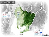 2020年07月15日の愛知県の実況天気