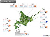 実況天気(2020年07月15日)