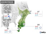 2020年07月22日の千葉県の実況天気