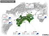 実況天気(2020年07月23日)