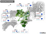 実況天気(2020年07月25日)