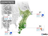 2020年07月27日の千葉県の実況天気