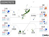 実況天気(2020年07月27日)