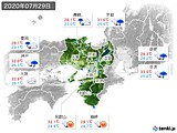 実況天気(2020年07月29日)