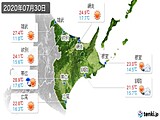 実況天気(2020年07月30日)