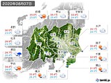 実況天気(2020年08月07日)