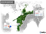 実況天気(2020年08月09日)