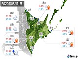 実況天気(2020年08月11日)