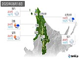 実況天気(2020年08月18日)