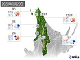 実況天気(2020年08月20日)