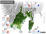 2020年08月23日の静岡県の実況天気