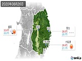 2020年08月26日の岩手県の実況天気