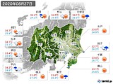 実況天気(2020年08月27日)