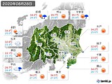 実況天気(2020年08月28日)