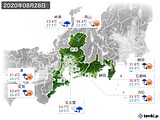 実況天気(2020年08月28日)