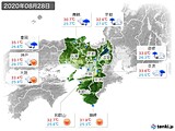 実況天気(2020年08月28日)