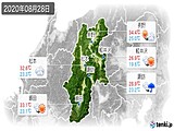 実況天気(2020年08月28日)