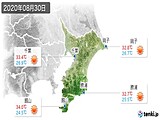 2020年08月30日の千葉県の実況天気