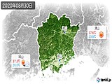 2020年08月30日の岡山県の実況天気