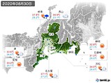 実況天気(2020年08月30日)