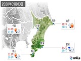 2020年09月03日の千葉県の実況天気