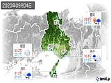 2020年09月04日の兵庫県の実況天気