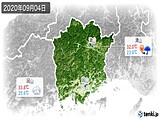 2020年09月04日の岡山県の実況天気