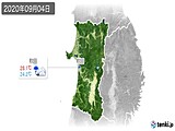 2020年09月04日の秋田県の実況天気