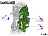 2020年09月05日の岩手県の実況天気