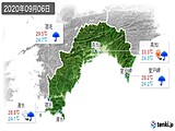 2020年09月06日の高知県の実況天気