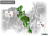 2020年09月07日の京都府の実況天気