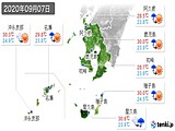 実況天気(2020年09月07日)