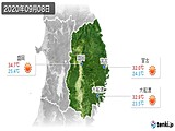 2020年09月08日の岩手県の実況天気