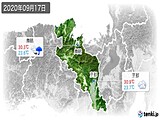 2020年09月17日の京都府の実況天気