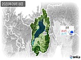 2020年09月18日の滋賀県の実況天気