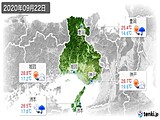 2020年09月22日の兵庫県の実況天気