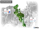 2020年09月23日の京都府の実況天気